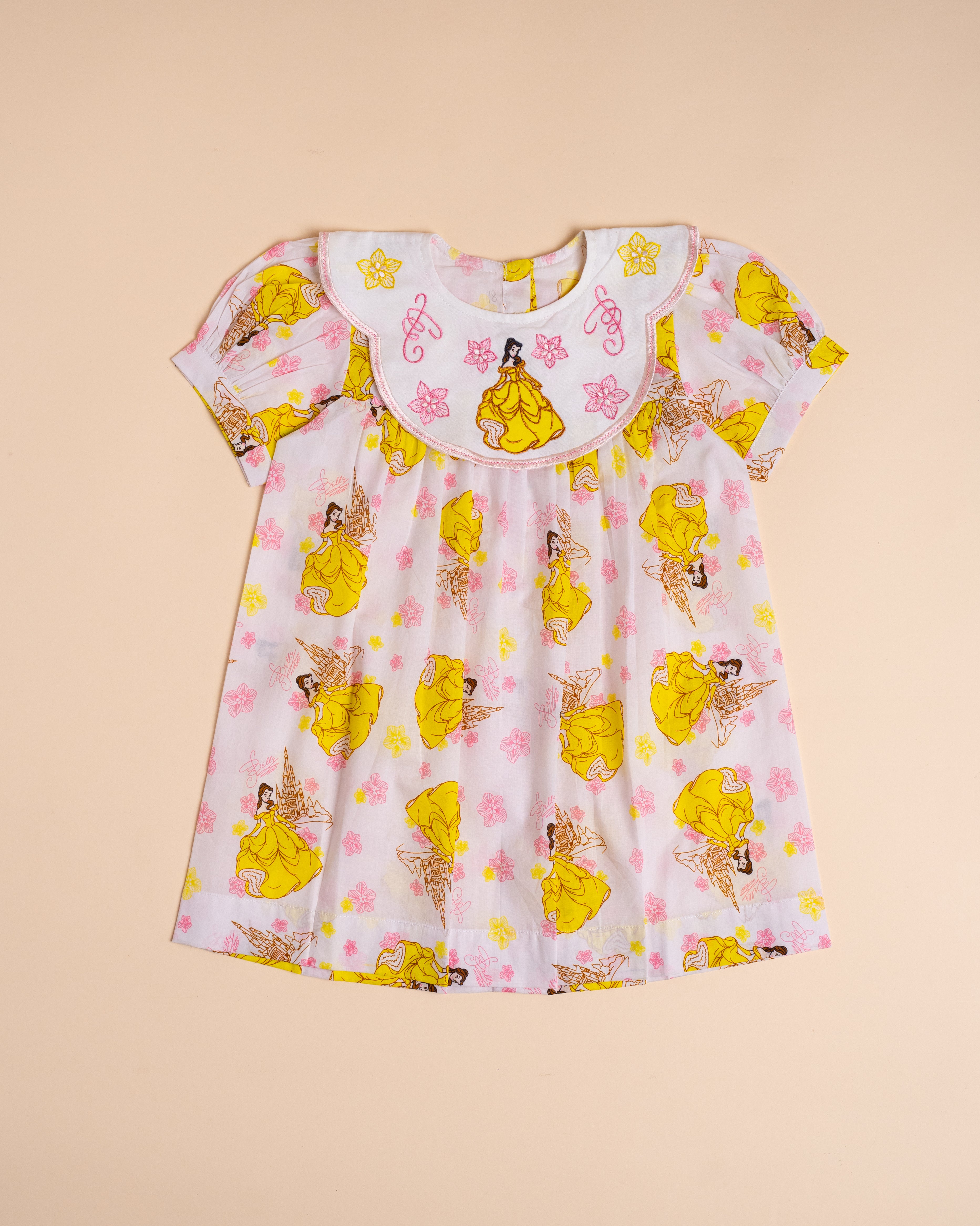 Orange Fairy Tale Cotton Dress (4M–8Y)