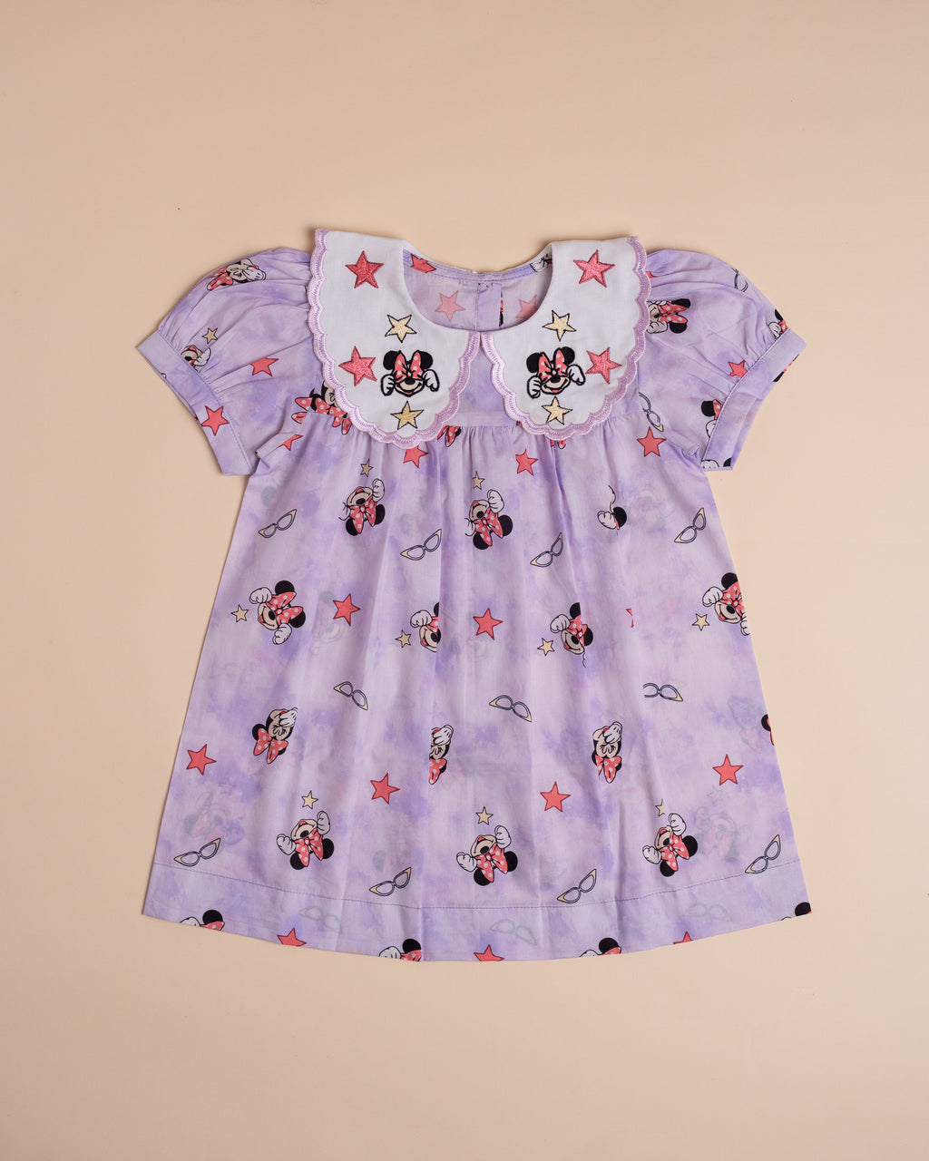 Minnie Mouse Lilac Dress (4M–8Y)