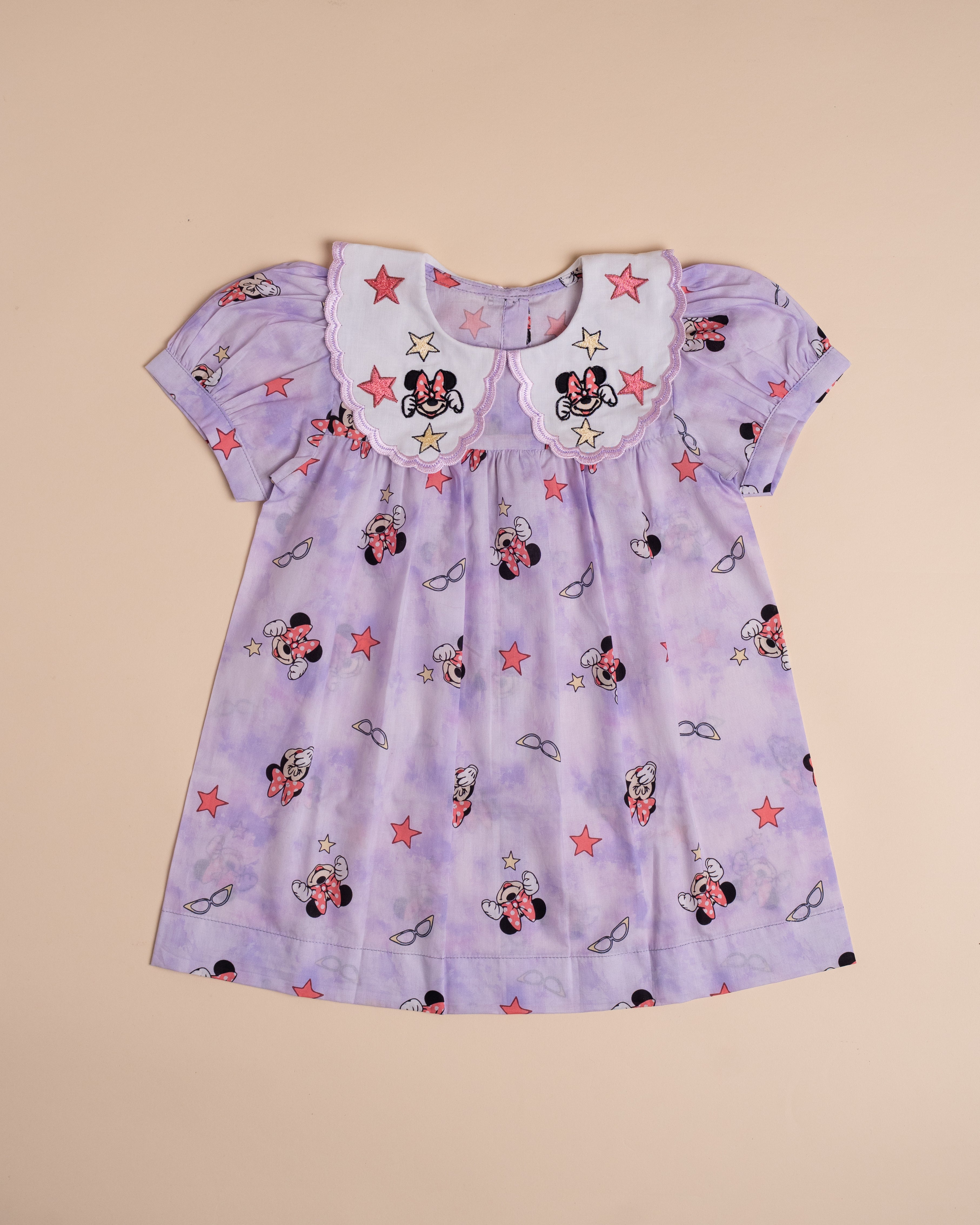 Minnie Mouse Lilac Dress (4M–8Y)