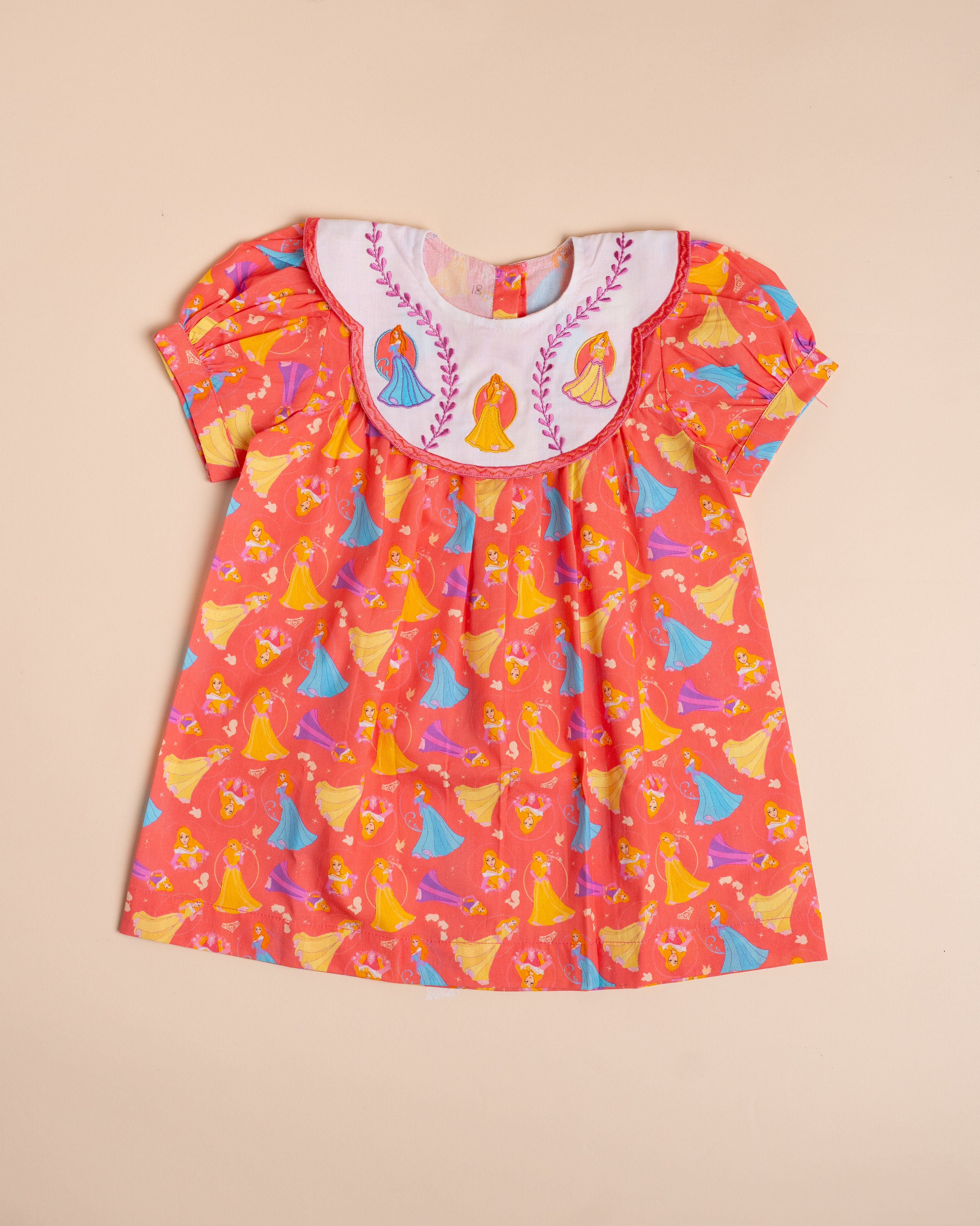 Orange Princess Dress (4M–8Y)
