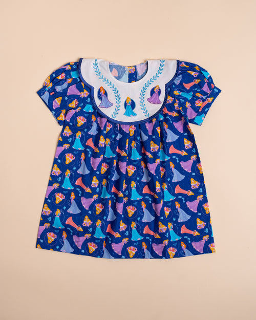 Blue Princess Dress (4M–8Y)