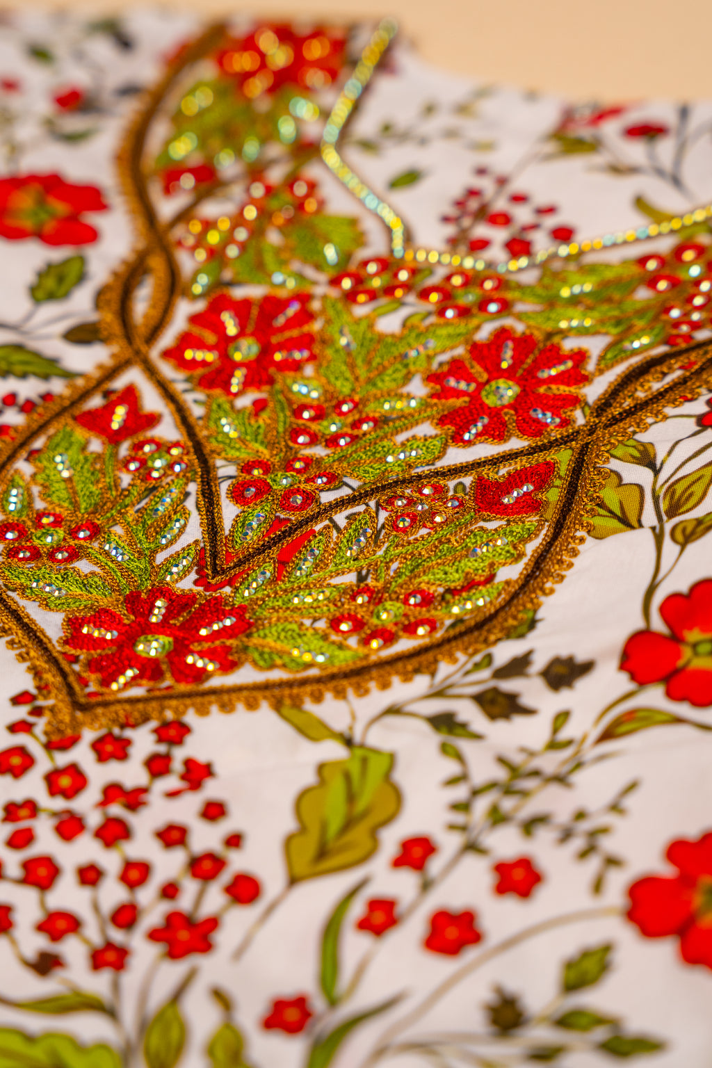 Maroon Floral Embroidered Khwer (4M–8Y)