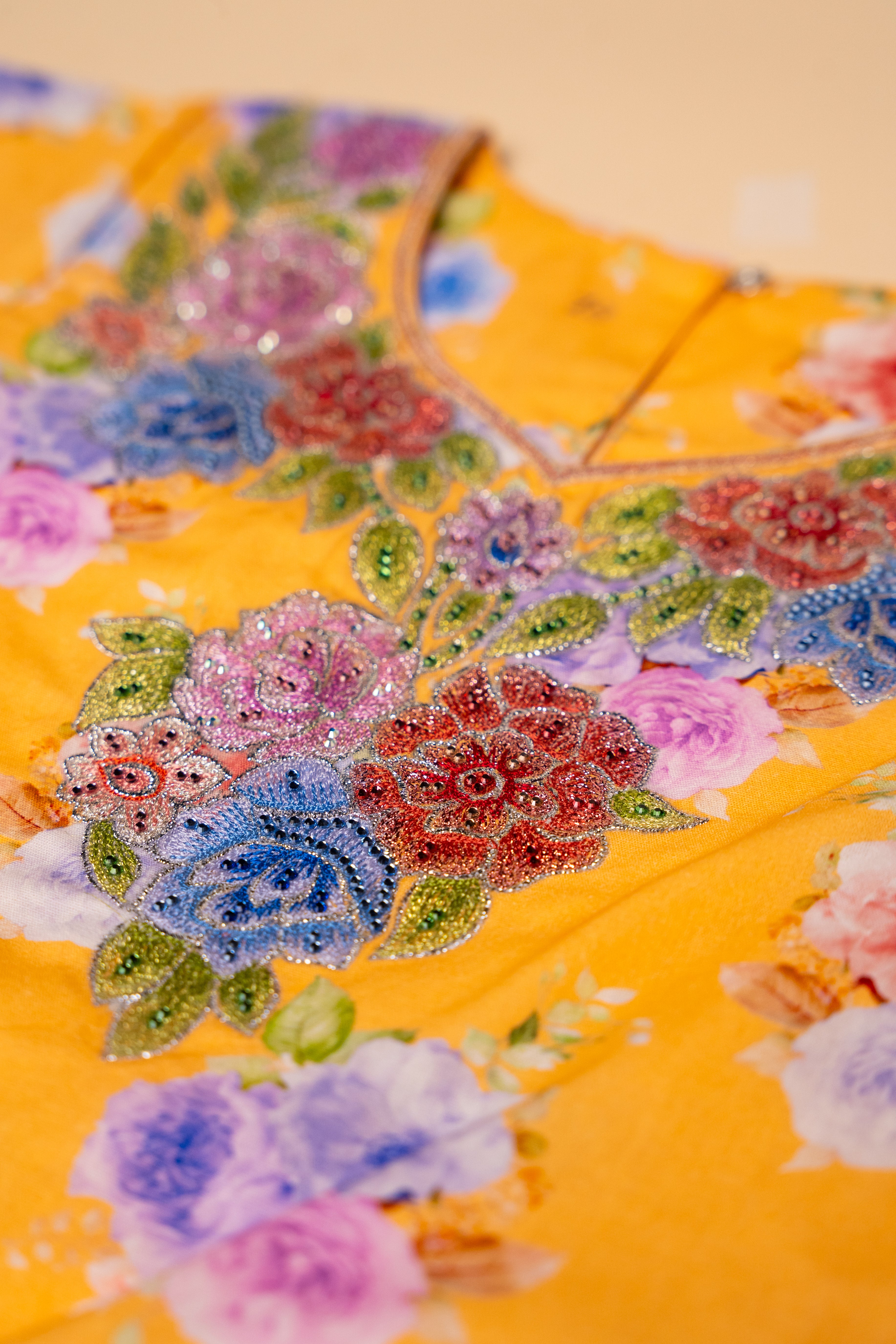 Floral Embroidered Khwer (4M–8Y)