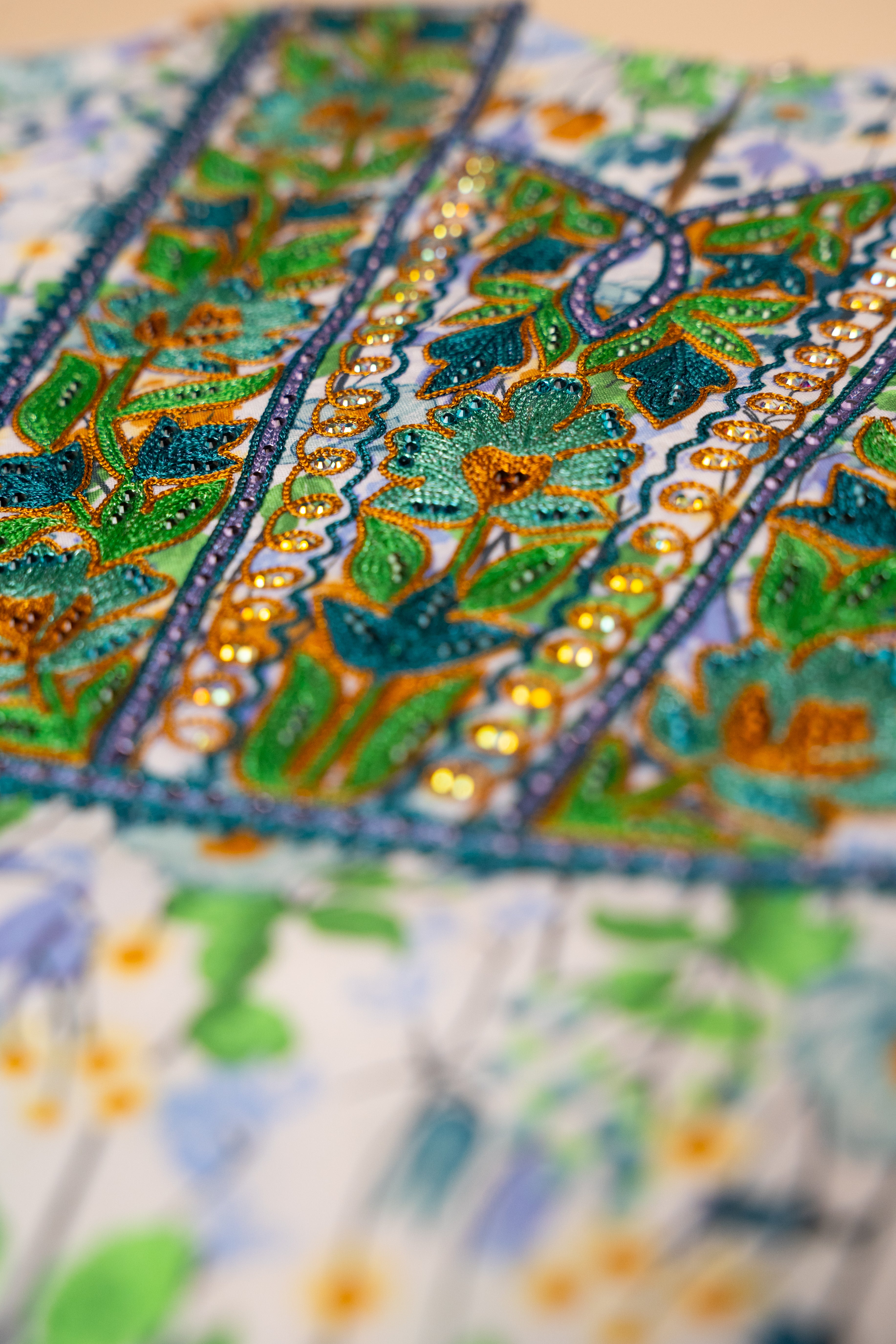 Floral Embroidered Khwer (4M–8Y)